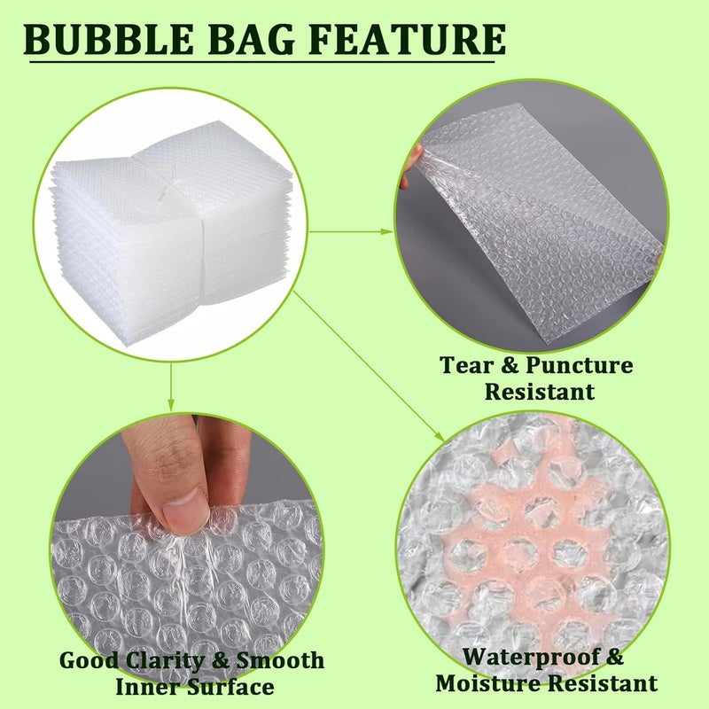 APOCHON 14 Pack Clear Bubble Out Bag Pouches,18x22 inch Large Bubble Bag for Extra Protection,Double Walled Shockproof Bubble Cushioning Wrap Bag Pouches for Storage,Shipping,Moving,Packing Supplies - Image 4